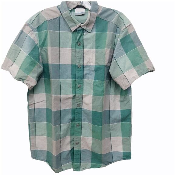COLUMBIA SHIRT, SHORT Sleeve, Plaid Size S - Picture 1 of 6